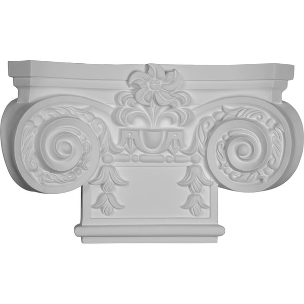 Ekena Millwork 16 7/8"W x 10 1/4"H Small Empire Capital with Necking (Fits Pilasters up to 7 7/8"W x 7/8"D) CAP16X10X04EM - main
